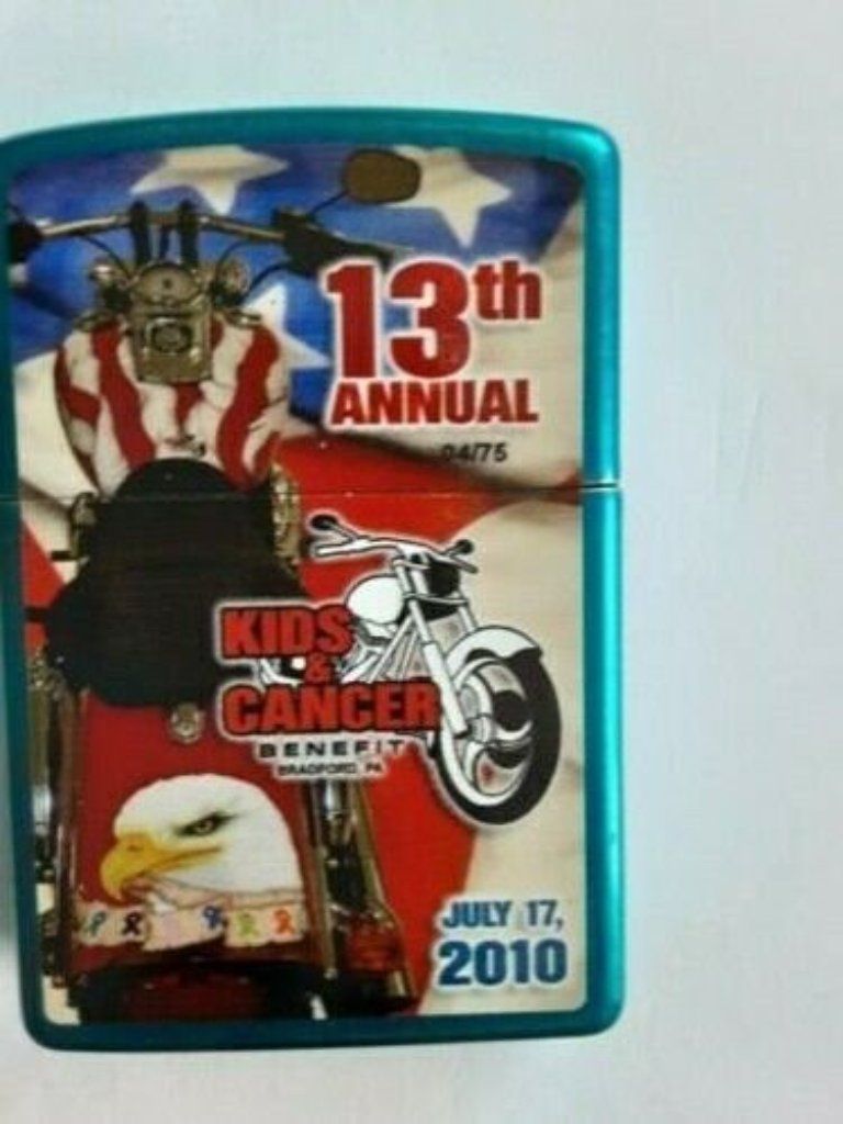2010 13th Anniversary Kids & Cancer Fundraiser Motorcycle Zippo #4 Of 75